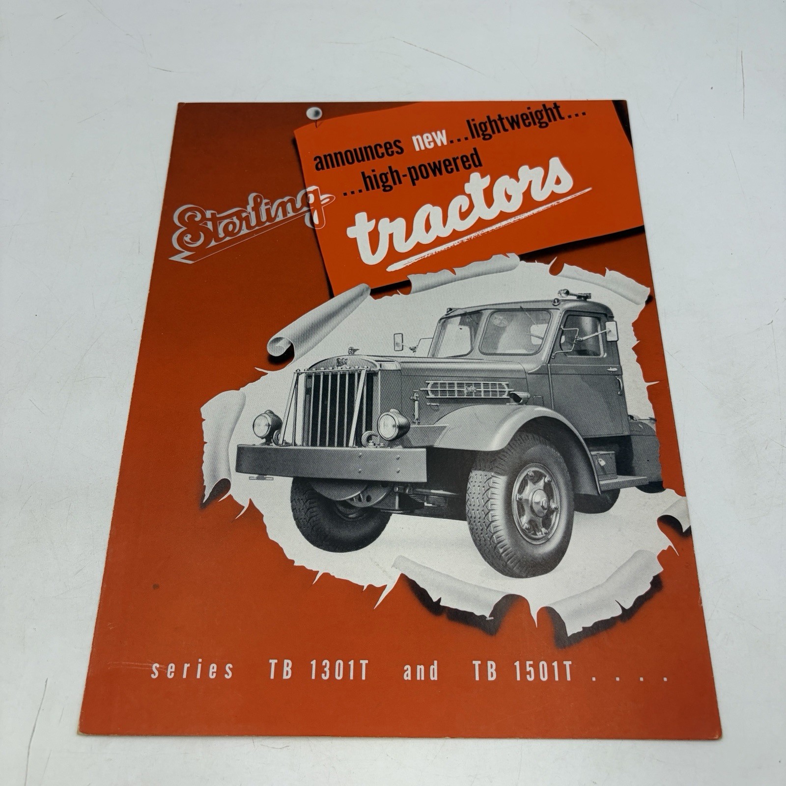 1951 Sterling TB 1301T TB 1501T Lightweight Truck Tractor Sales Brochure