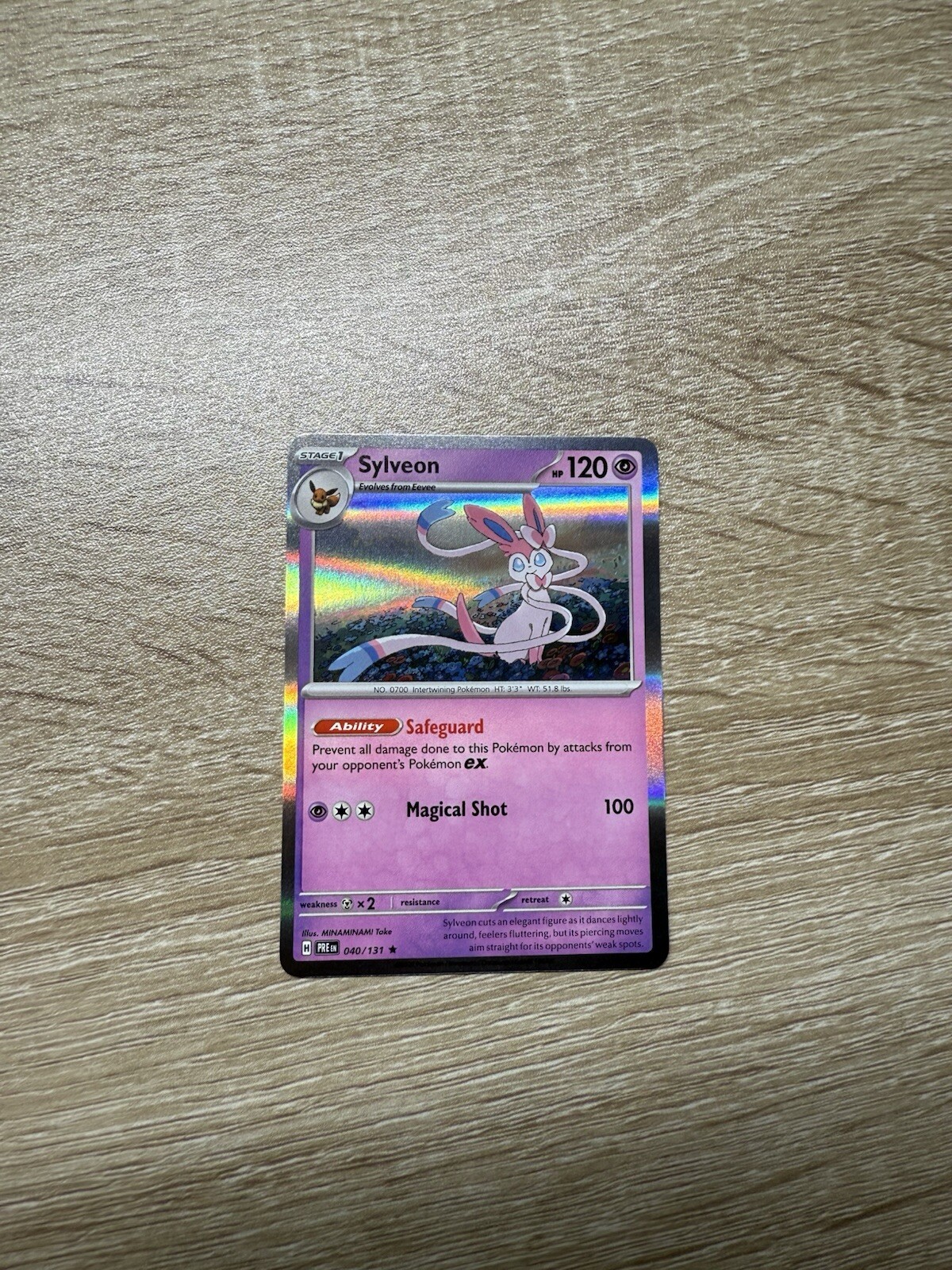 Sylveon Holo 040/131 Prismatic Evolutions English Pokemon Card