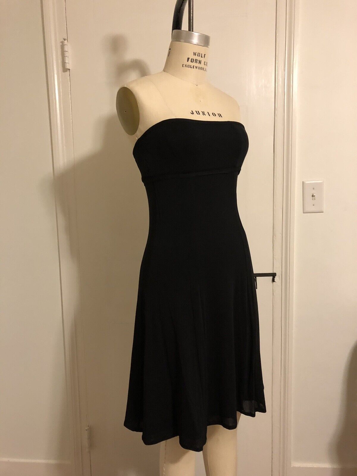 Narciso Rodriguez Black Strapless Dress - Size 4