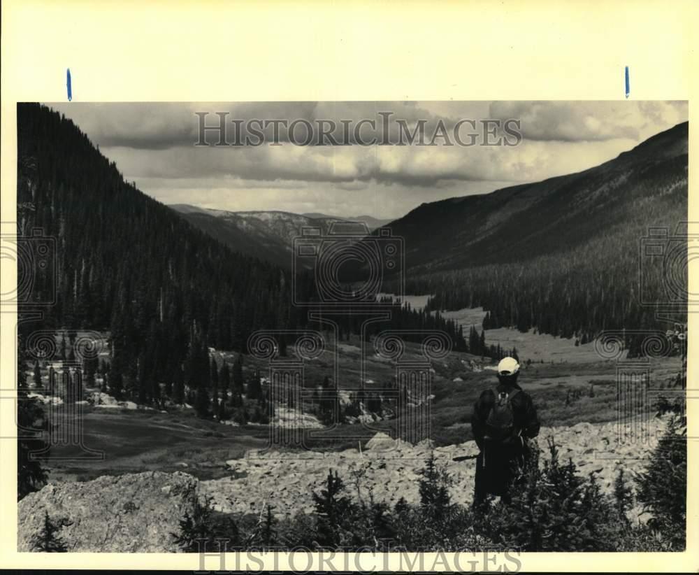 1990 Press Photo Colorado Rockies National Parks lightly visited in September