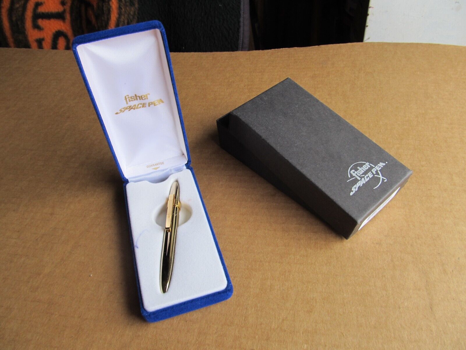 Vintage Fisher Space Pen 400 TN Gold Titanium w/ Box and Paper