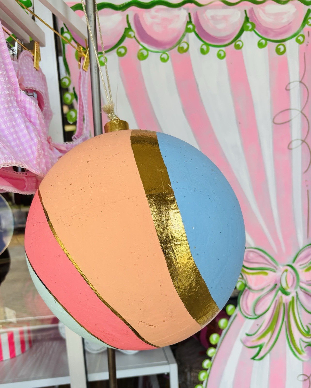 Glitterville Studios Color Couture Stripe Ball NWT