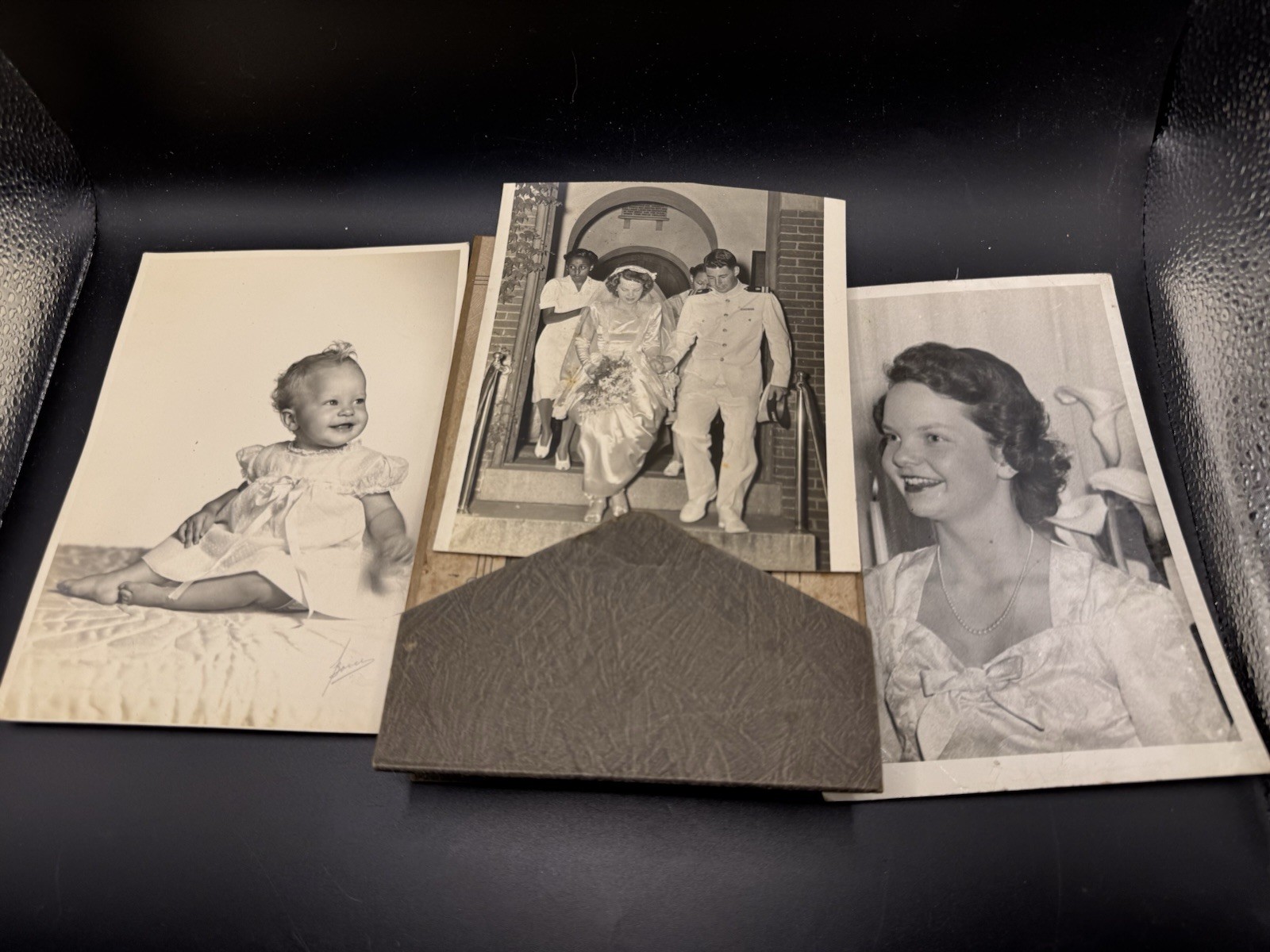VTG 1950s US Navy Officer Wedding Photo Lot Boice Studios Virginia Beach Baby