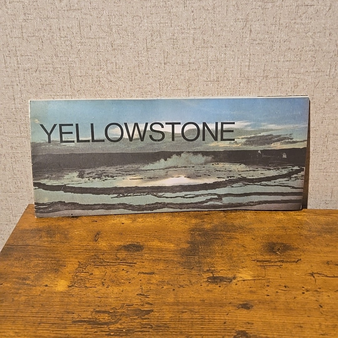 C1970s Yellowstone Full Fold Out Vintage Map Information Guide C1970s Yellowstone Full Fold Out Vintage Map Information Guide