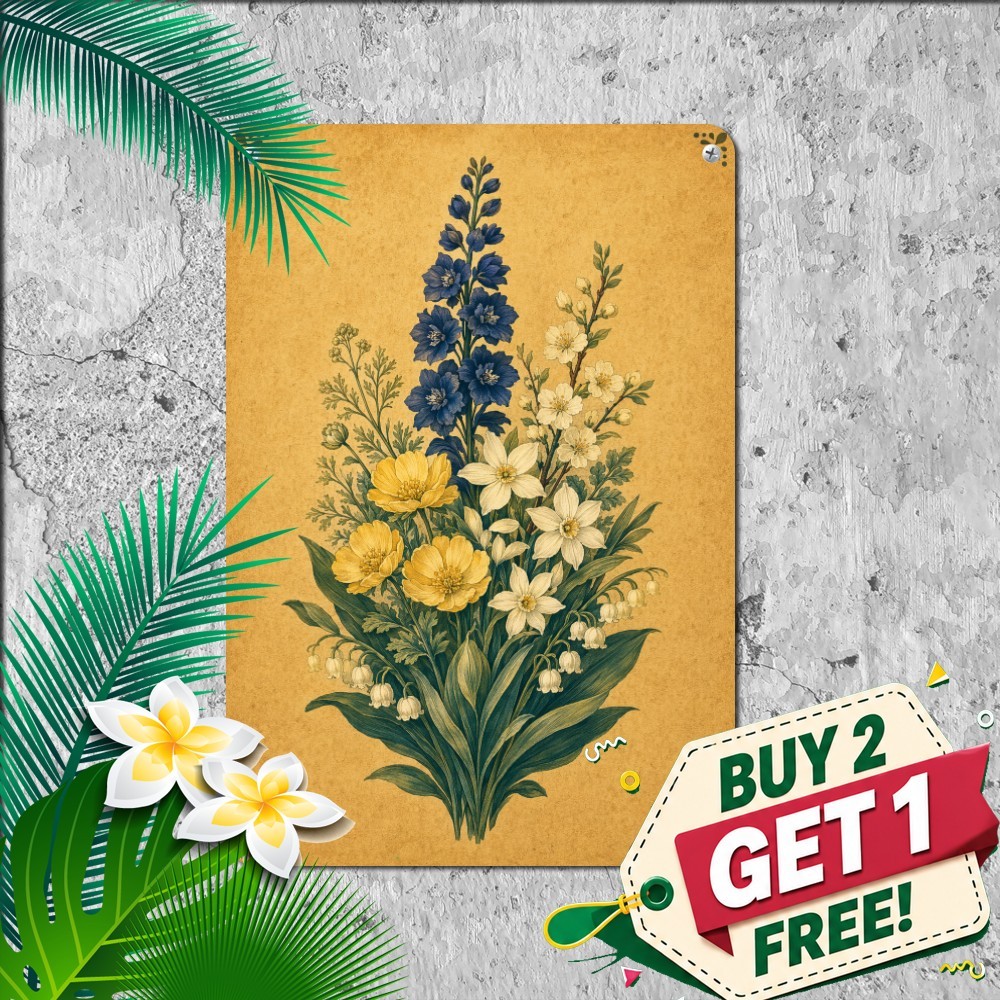 vintage floral bouquet illustration centered spring flower arrangement