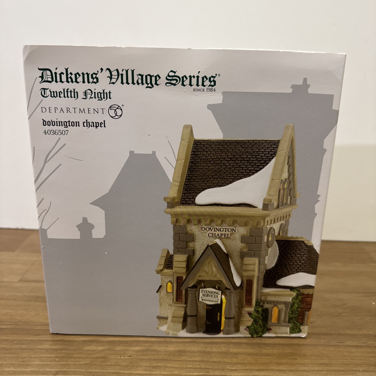 2014 Dept 56 Dickens' TWELFTH NIGHT DOVINGTON CHAPEL #4036507 USED