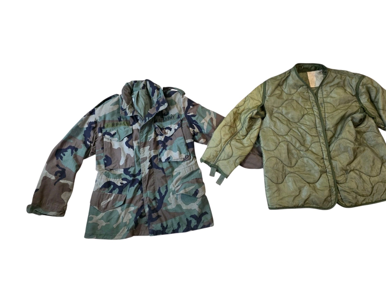 USGI M81/Woodland M65 Field Jacket And Liner Small Short Authentic 