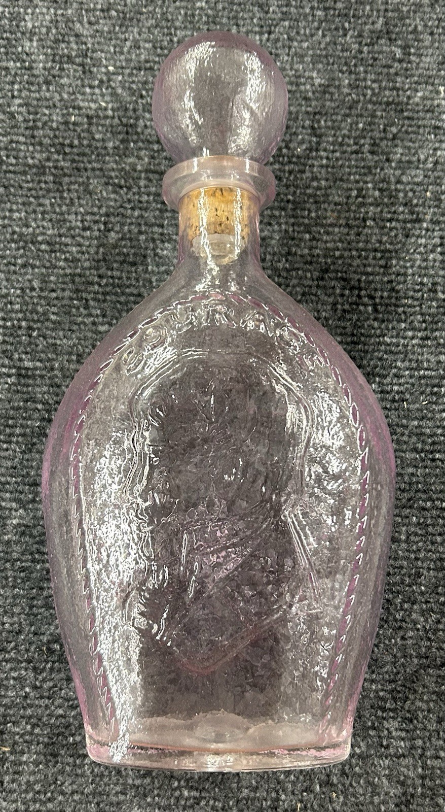 Vintage Pink Decanter - Whiskey Bottle \