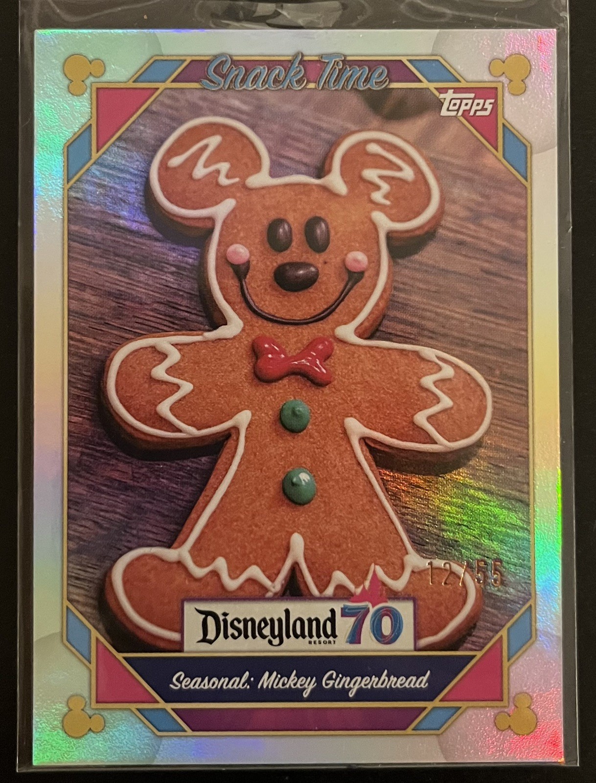 2025 Disneyland 70th Anniversary Seasonal: Mickey Gingerbread #116 /55