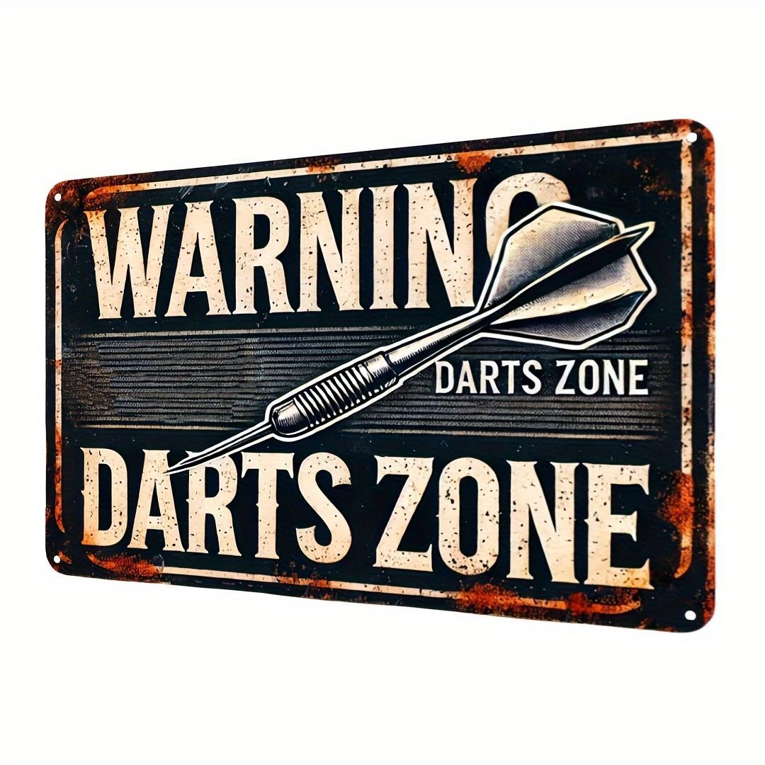 Single Piece Retro Tin Metal Signs Home Décor for dart Zone Mounted Tinplate Single Piece Retro Tin Metal Signs Home Décor for dart Zone Mounted Tinplate