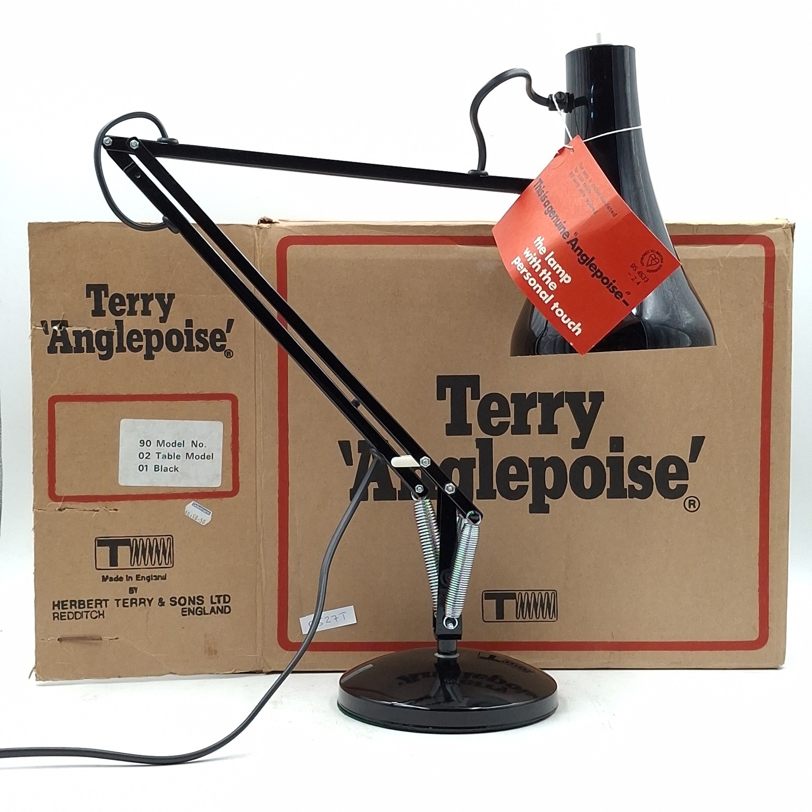 Vintage 1970s Herbert Terry Anglepoise Model 90 – Boxed Near Mint / Old Stock