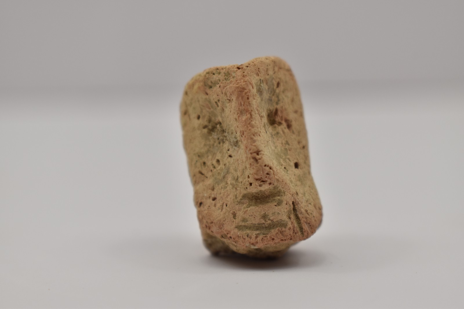 Ancient Head Face Terracotta South Arabian
