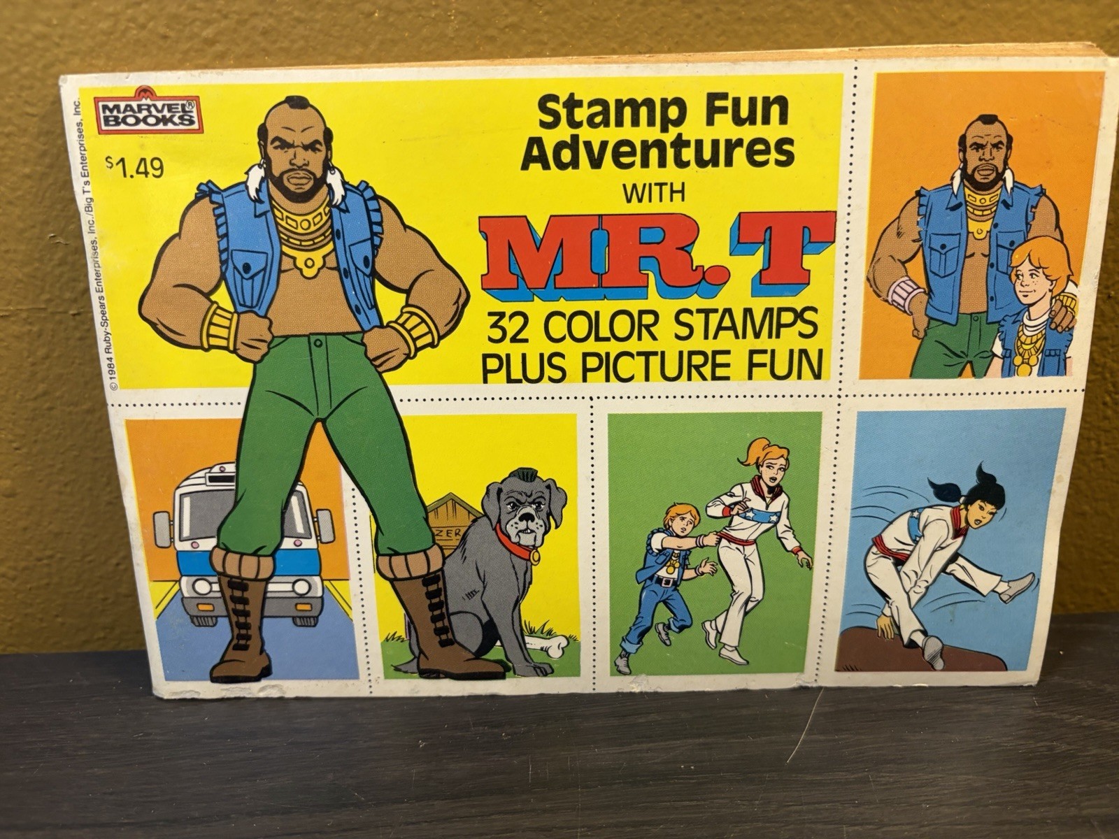 RARE Marvel Stamp Fun Adventures Mr T  Stamps & Story Comic Book Vintage 1980s