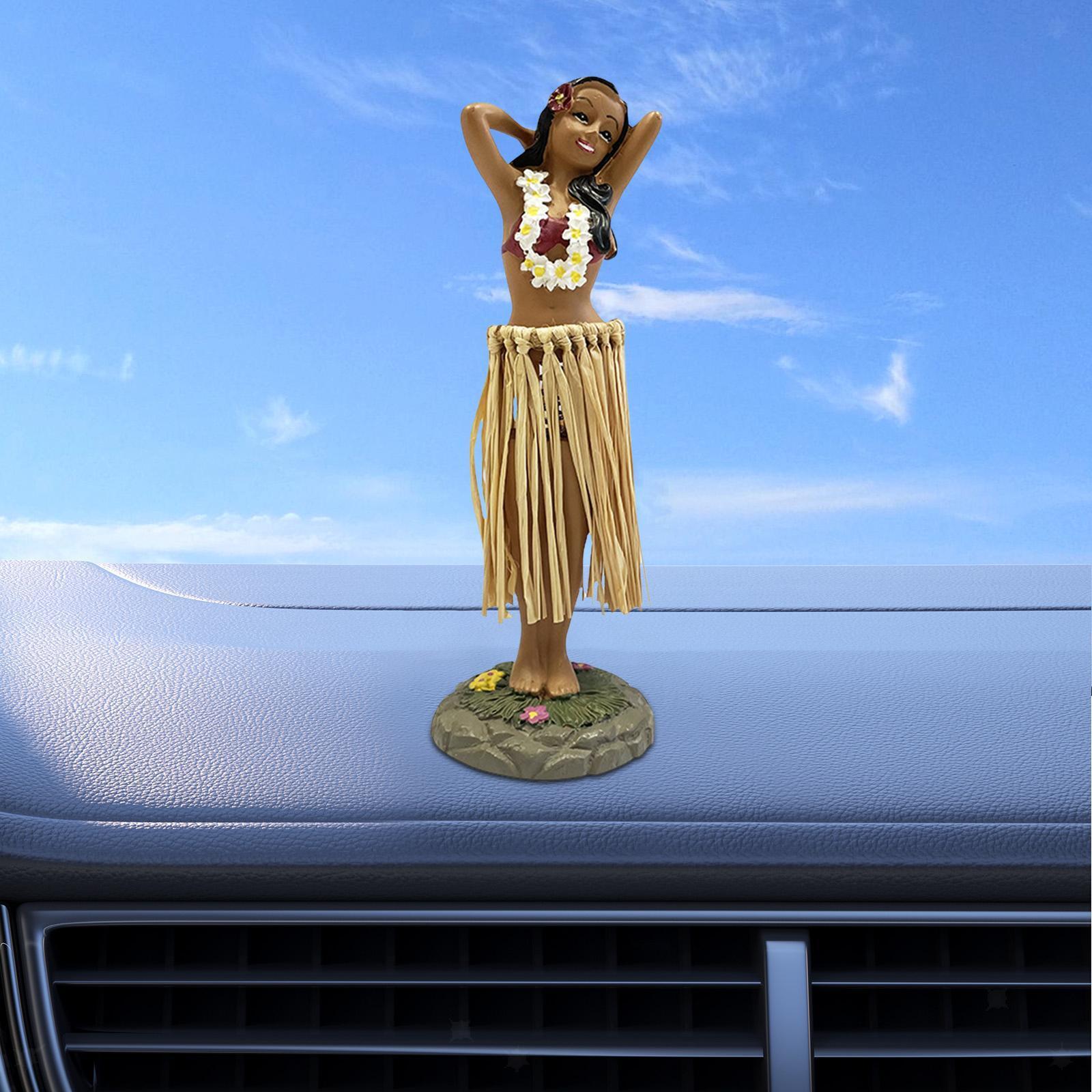 Hawaiian Hula Dancer Dashboard Figurine 6.3\