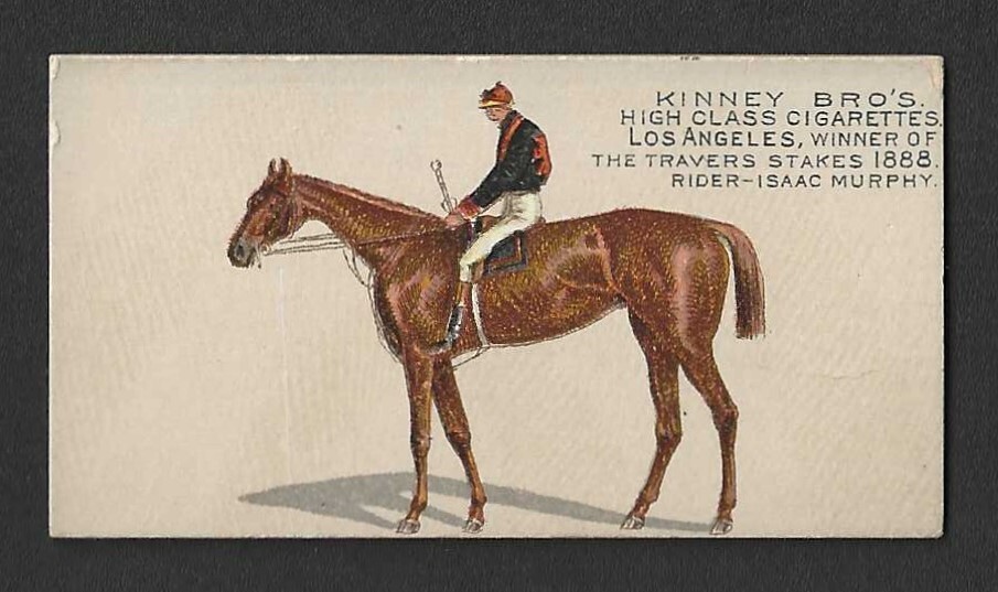 1880's N229 Kinney Tobacco Card - Los Angeles Offer Back - HOF Isaac Murphy 1880's N229 Kinney Tobacco Card - Los Angeles Offer Back - HOF Isaac Murphy