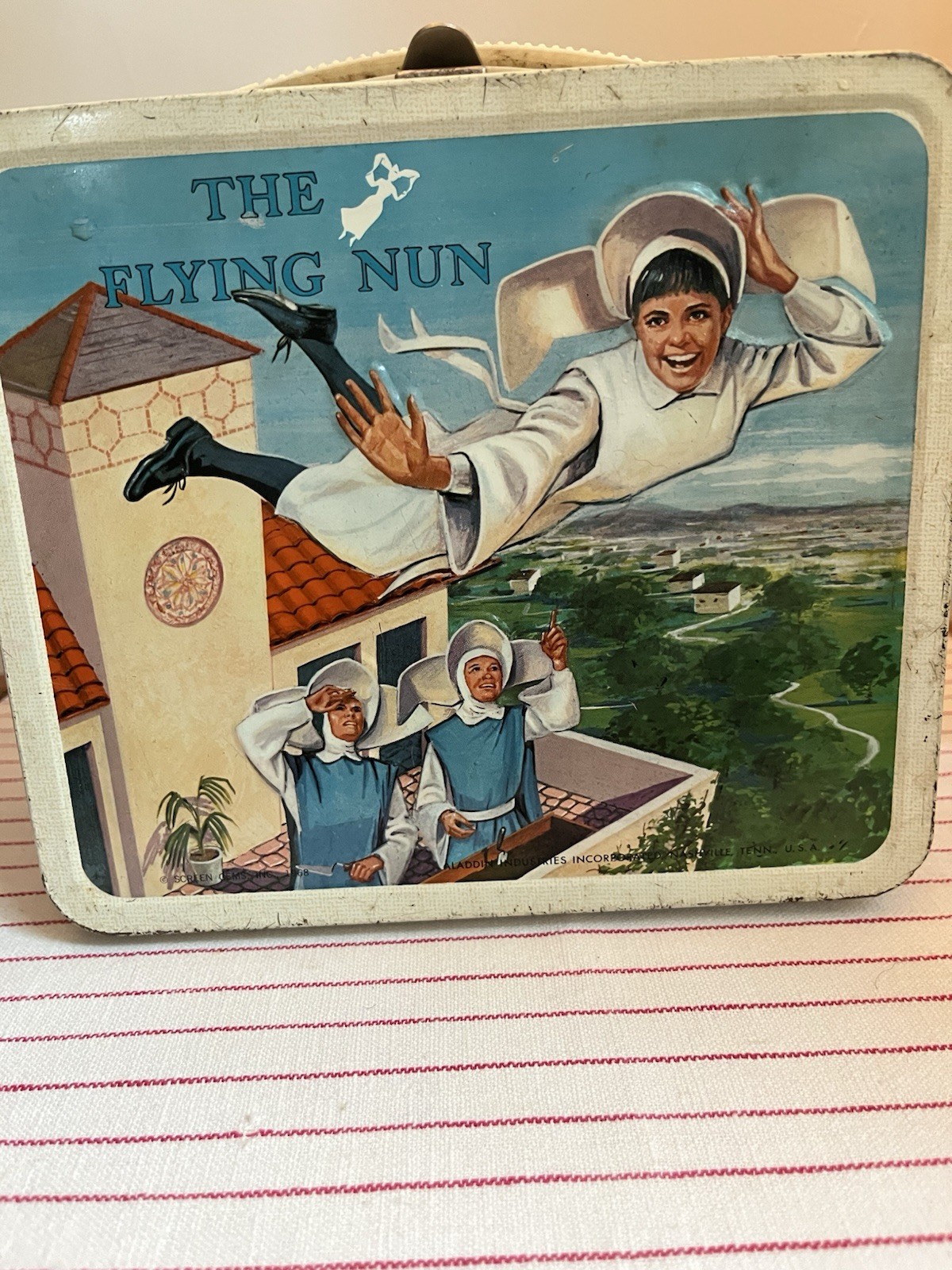Vintage 1960’s Flying Nun Metal Lunchbox Original Owner