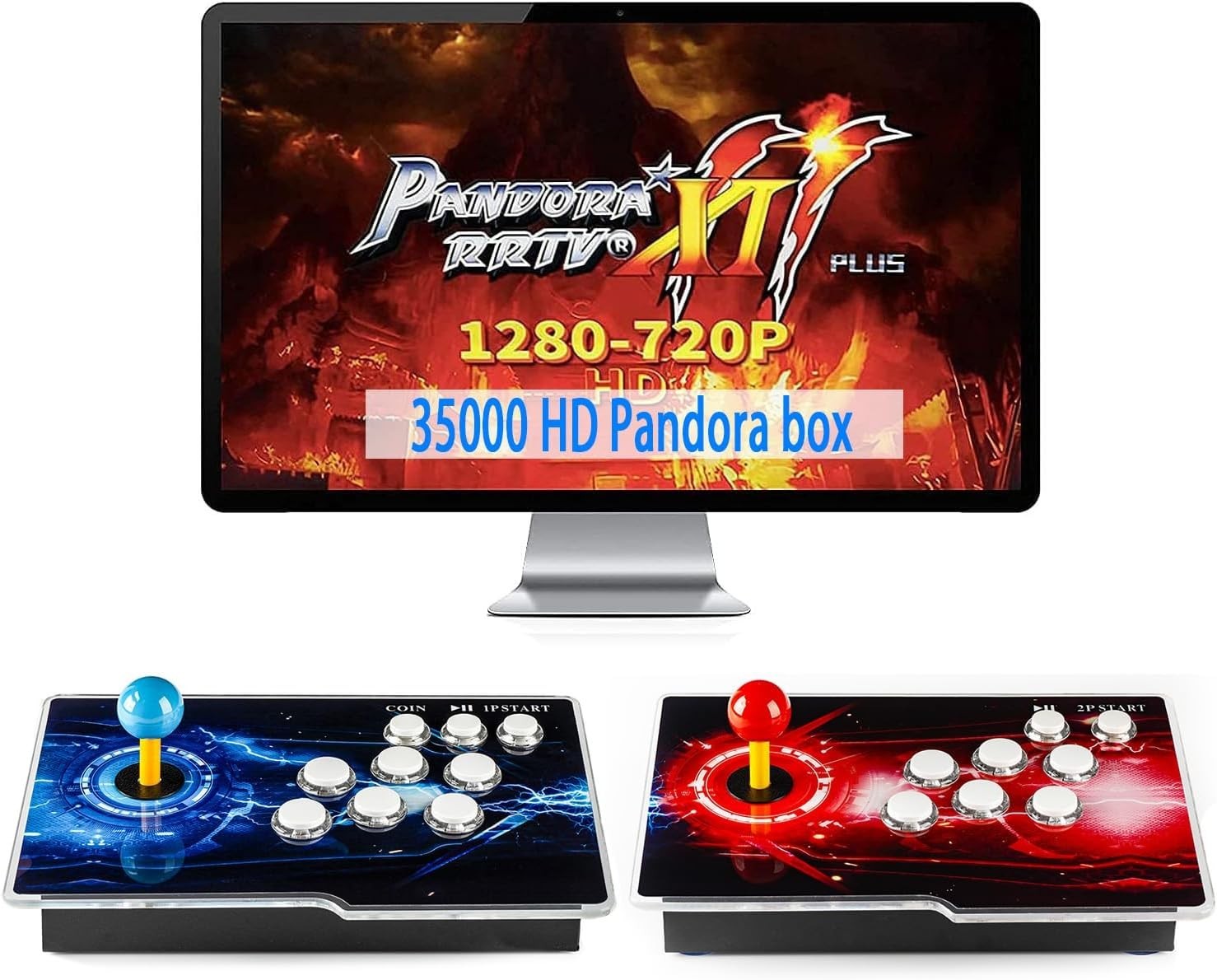 🕹️ 35000 Games Pandora Box Retro Arcade Console,3D, 1-4 Players, PC/TV/Projectr 🕹️ 35000 Games Pandora Box Retro Arcade Console,3D, 1-4 Players, PC/TV/Projectr
