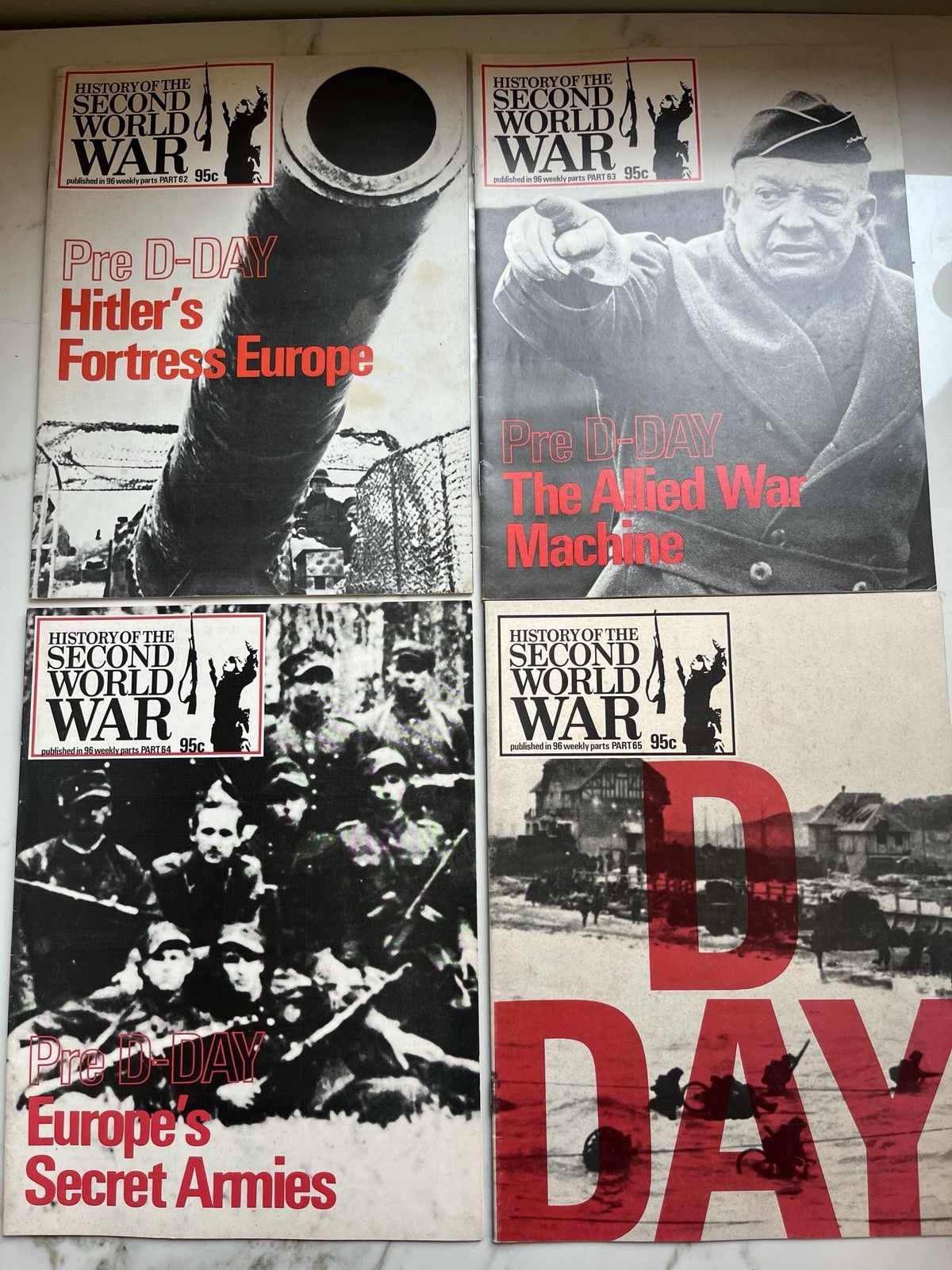 World War 2 WW II Magazine lot D-DAY HITLER  ALLIES WAR MACHINE SECRET ARMIES