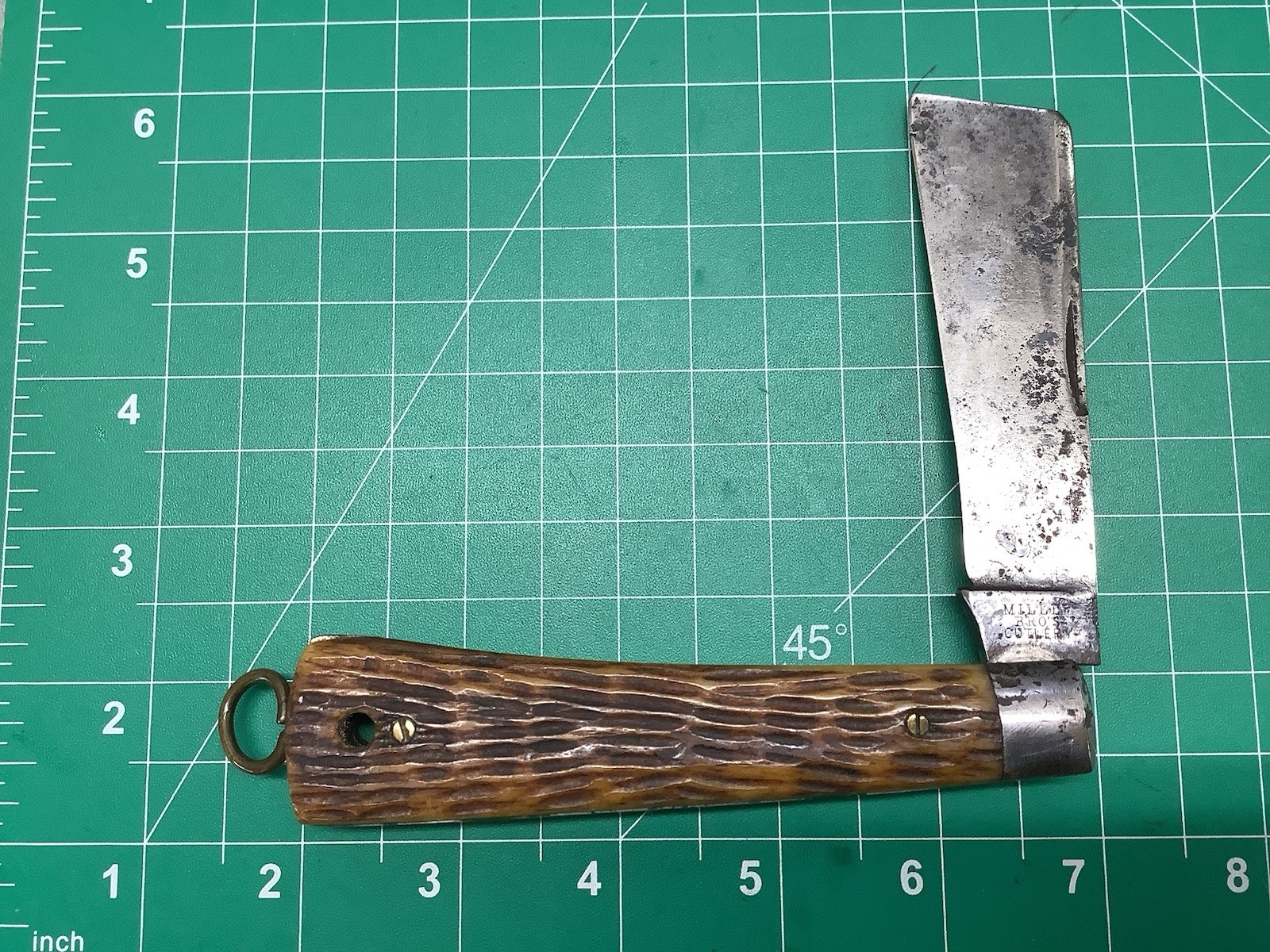 Vintage Miller Brothers Naval. Rope Knife With Screws 