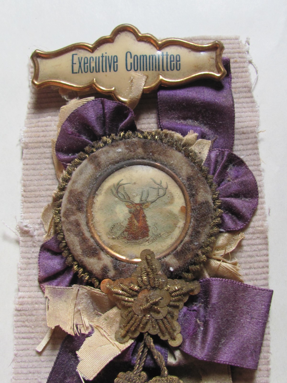 ROUGH 1902 NATIONAL CONVENTION BPOE ELKS SALT LAKE CITY UTAH RIBBON EXECUTIVE