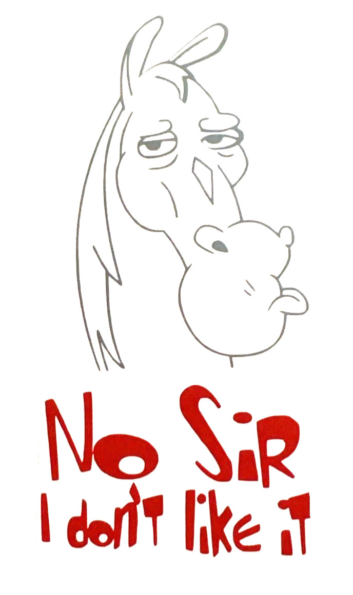 New No Sir, I Don’t Like It Ren & Stimpy Mr. Horse Decal Sticker Vinyl 4.5”
