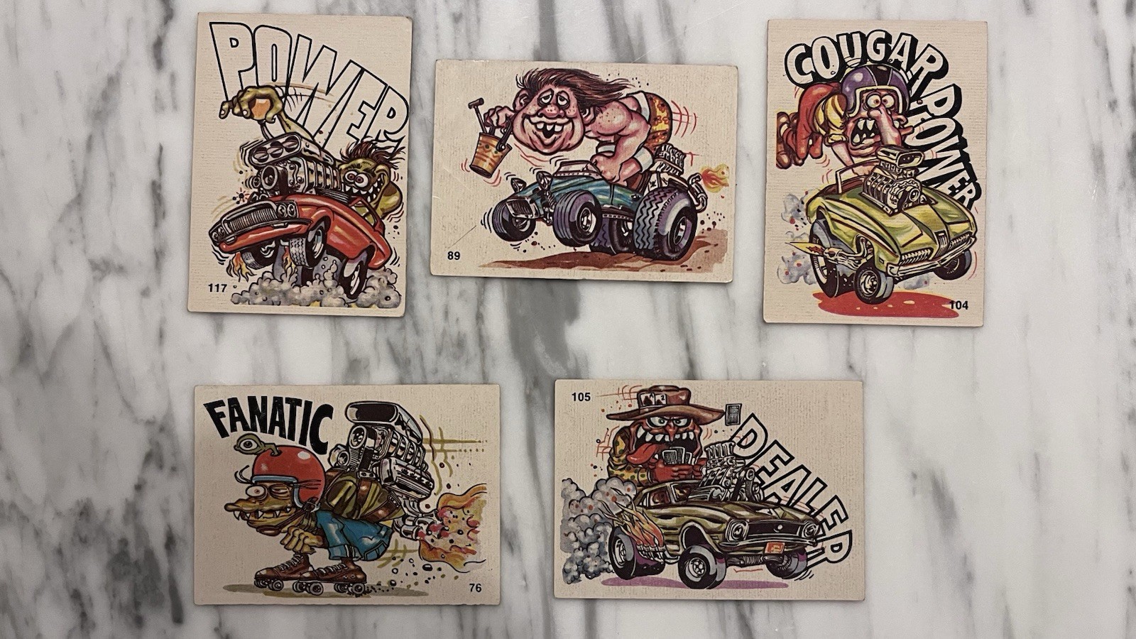 1970 Donruss Oddest Odd Rods Stickers Lot of 11 Original Unpeeled Hot Rod Card