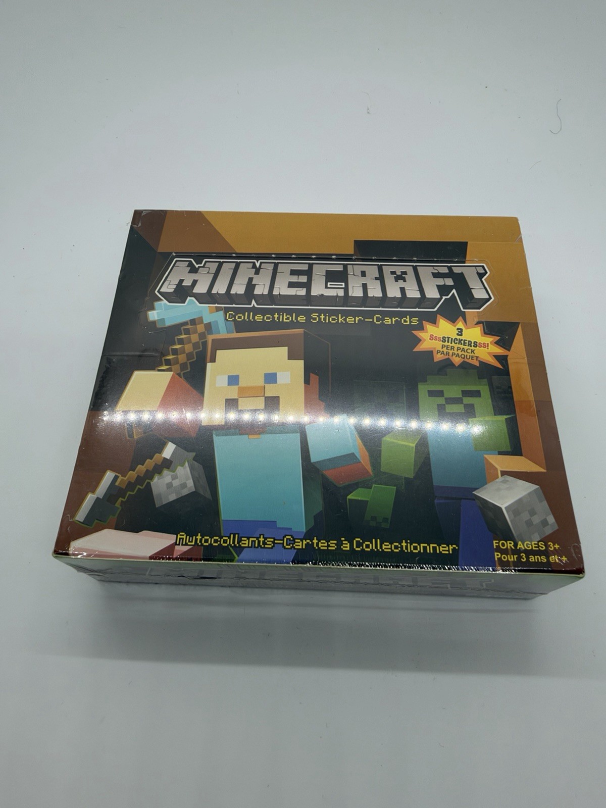 2015 Jinx Minecraft Collectible Sticker Card Sealed Booster Box (24 Packs)