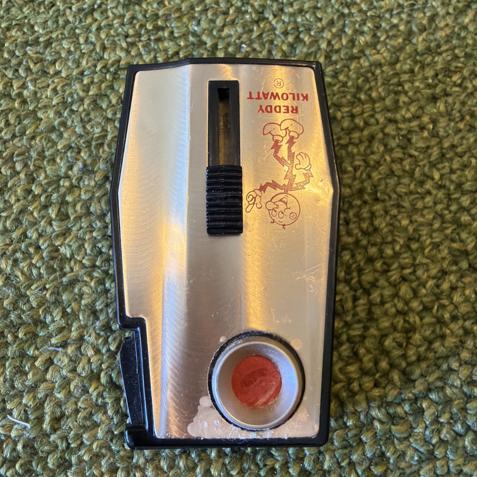Vtg 1960s Gulton Rechargeable Electric Lighter Reddy Kilowatt Advert Space Age
