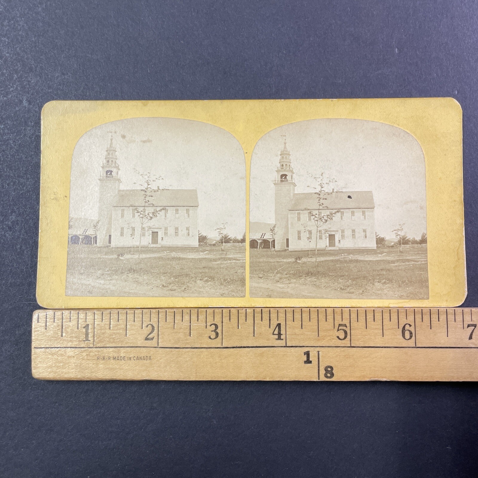 Jaffrey Centre NH Old Church Stereoview George Scripture 1860s Peterborough