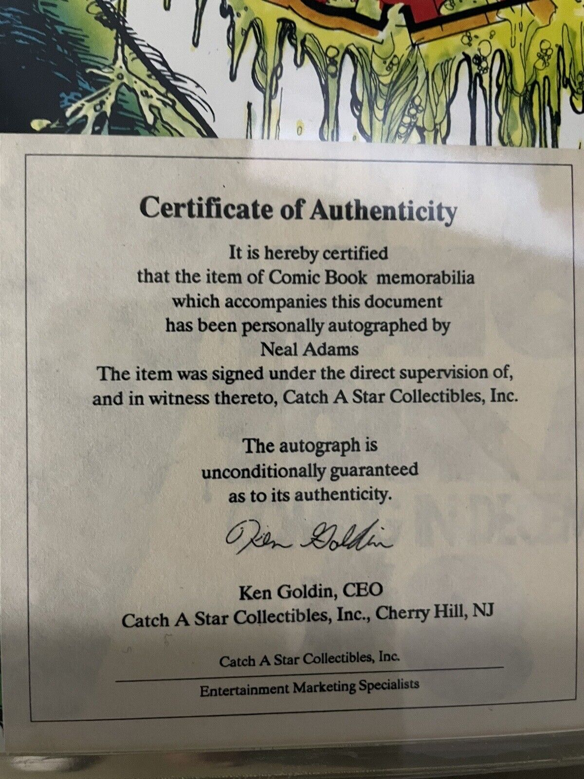 Crazy Man Comic Book For Sale Signed By Author… Certificate Of Authenticity