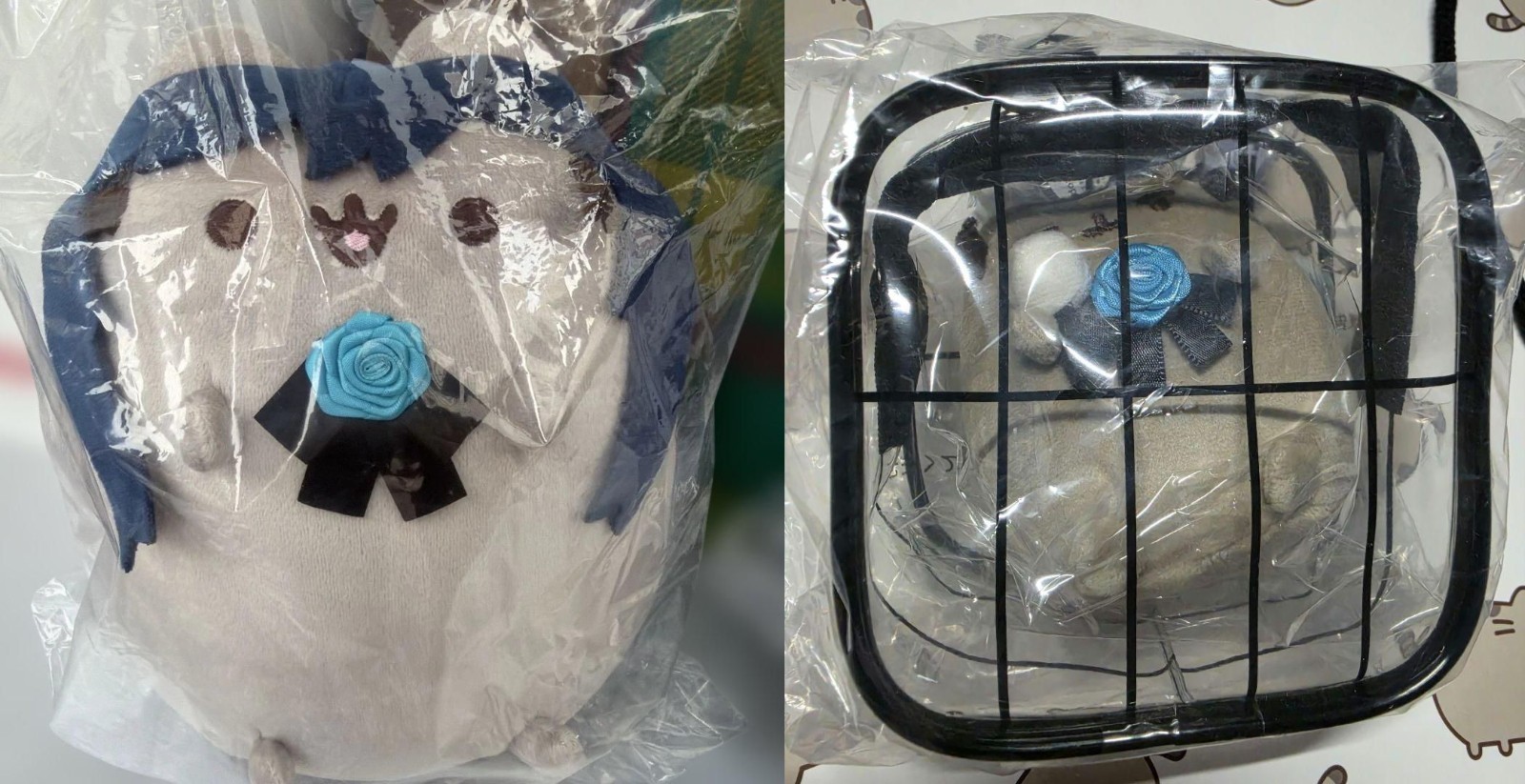 Preorder Set of 2 Ado x Pusheen Plush Bag Keychain & Plush Toy