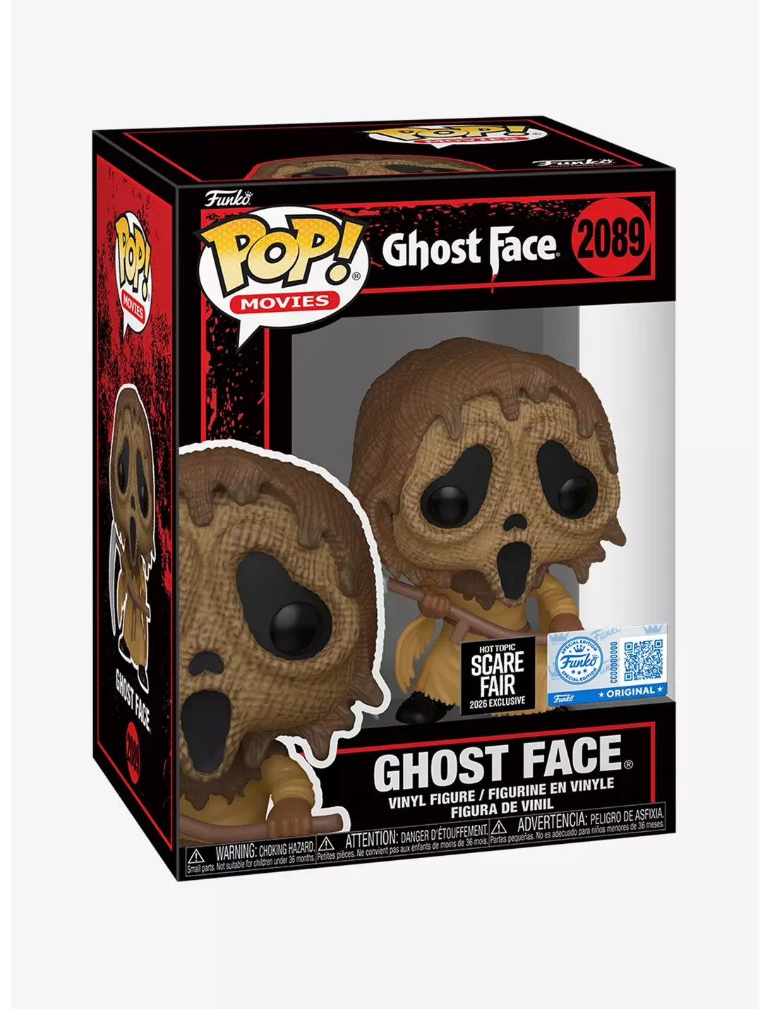 Funko Pop Movies Ghost Face Vinyl Figure 2026 Hot Topic Scare Fair Exclusive