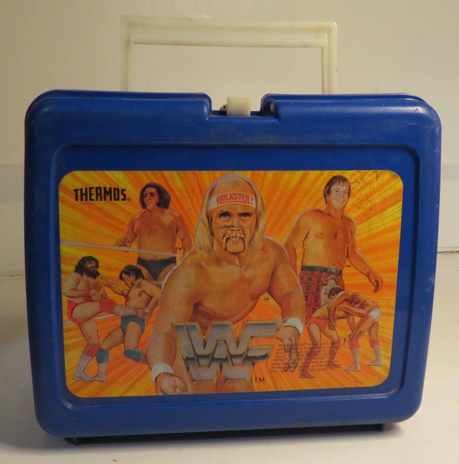 Vintage WWF Lunchbox 1985 Hulk Hogan Hulkster Andre Giant Roddy Piper Box Only