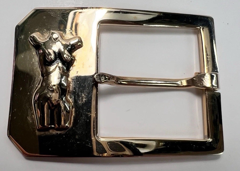 VENUS 1955 Belt Buckle Gold Color NEW ORLEANS MARDI GRAS KREWE FAVOR BR2431 VENUS 1955 Belt Buckle Gold Color NEW ORLEANS MARDI GRAS KREWE FAVOR BR2431