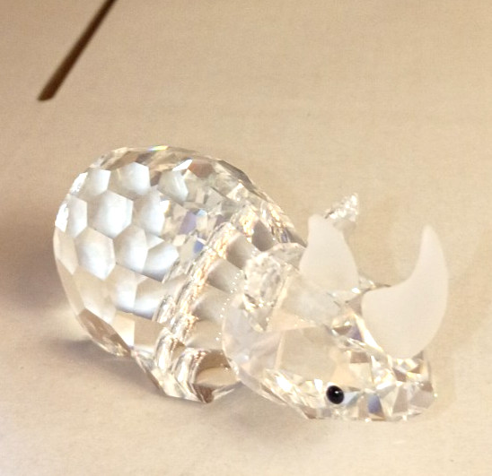 Swarovski Crystal Rhinoceros  2 7/8\