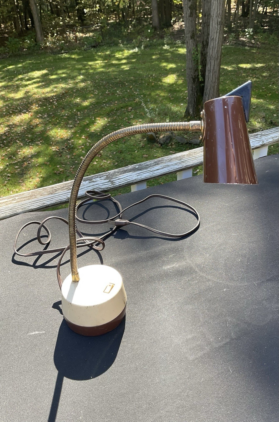 Vintage MCM Small Table/Desk Lamp 1950’s/60’s Atomic (works) Retro
