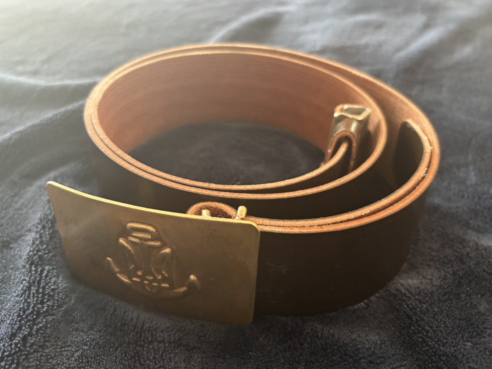 Ukraine Ukrainian Navy Naval Belt & Buckle Trident