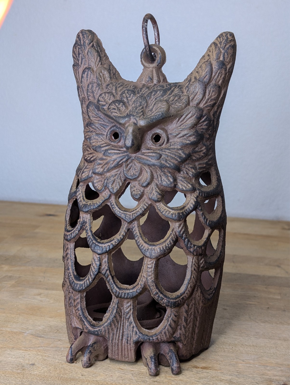 Vintage Cast Iron Owl 10\