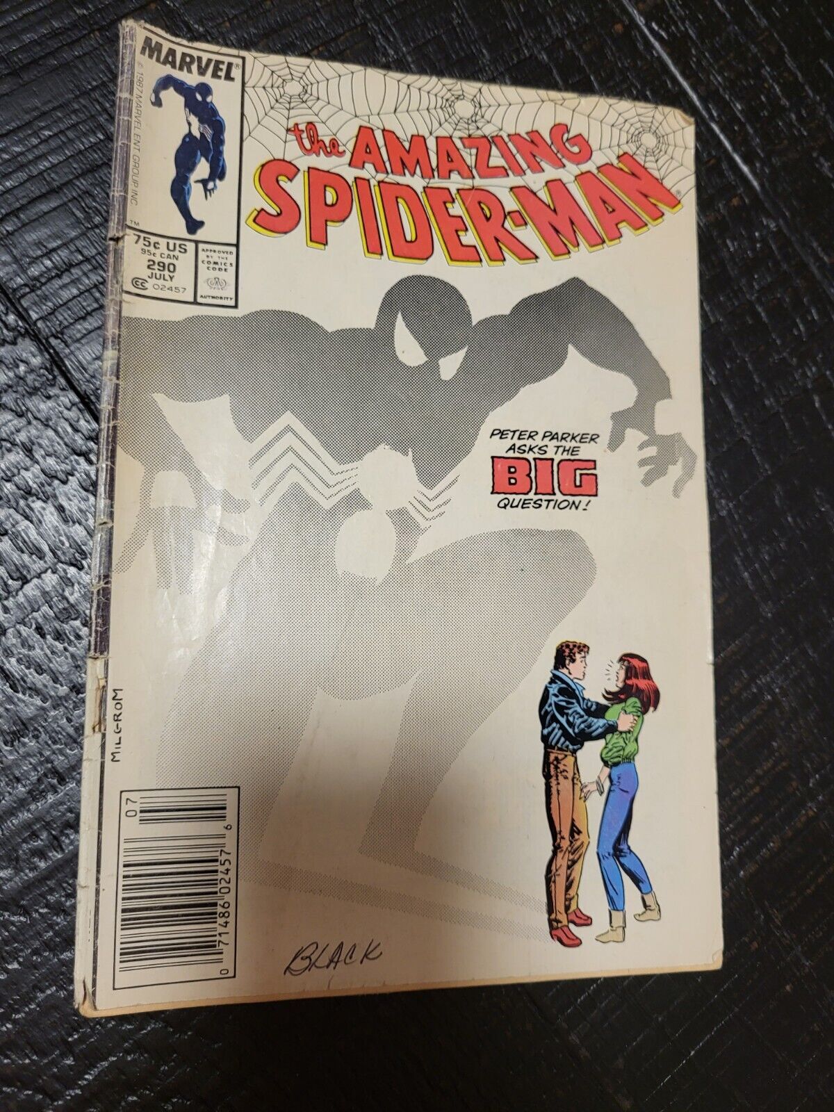 MARVEL COMICS: THE AMAZING SPIDER-MAN #290 (1987) PETER PROPOSES TO MARY JANE