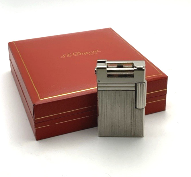 Vintage ST Dupont 'Urban’ Hammer Lighter-Brushed Palladium-Rare Availability