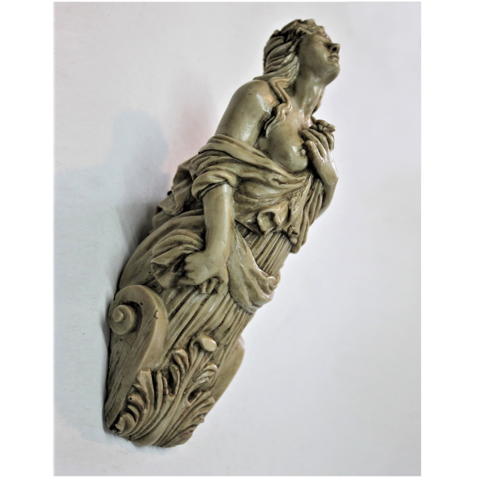 FIGUREHEAD Lady WITH FLOWER prow MARINE NAUTICAL BUST vintage Sea Boat Sailor x