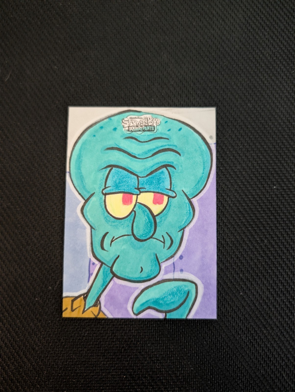 2025 Topps Chrome SpongeBob Handsome Squidward 1/1 Sketch Robert Garcia