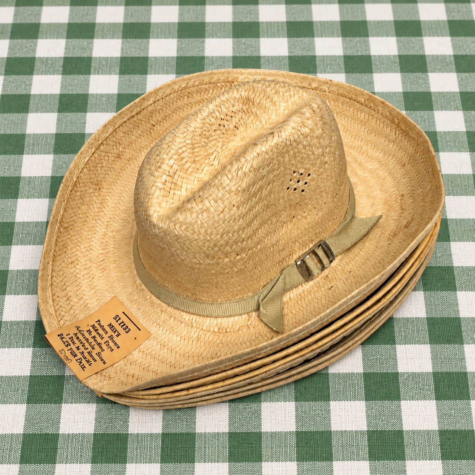 Set of 6 Vintage 1940s Miniature Fedora Hats w/ Original Labels 