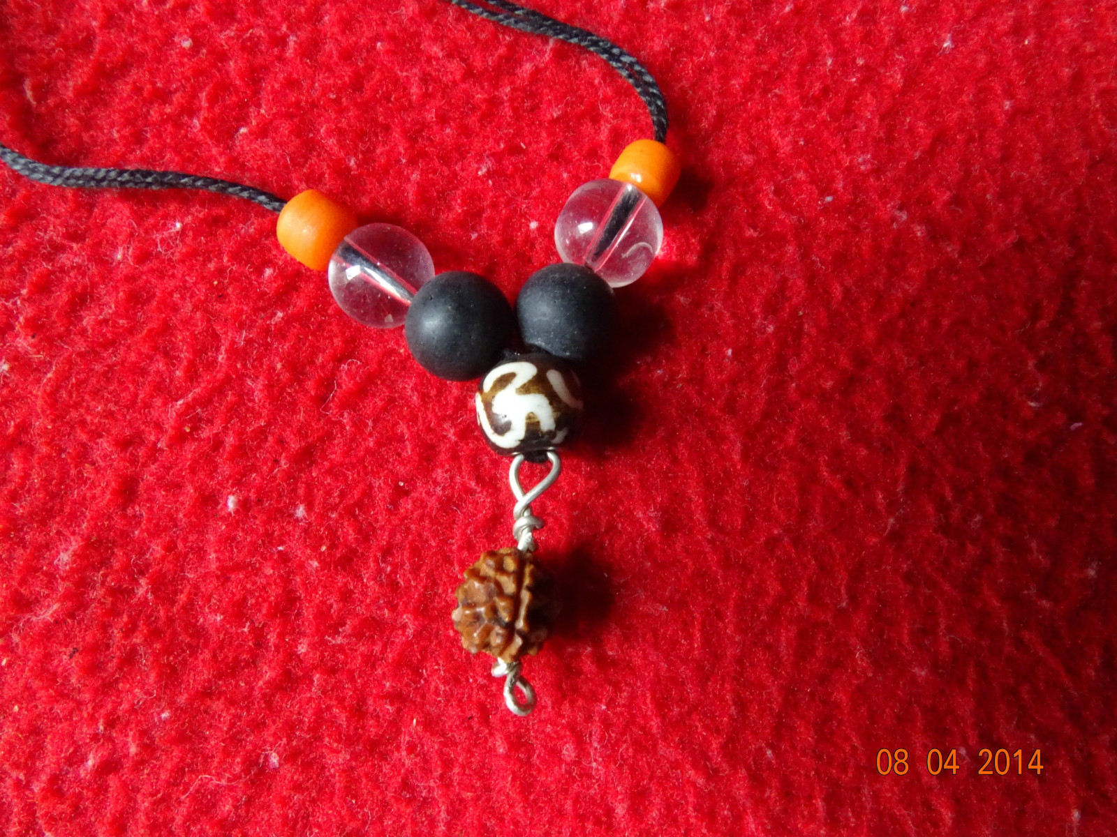 One 1 Ek Mukhi Face Rudraksha With Shaligram, Munga Coral , Spetic , Om Stone