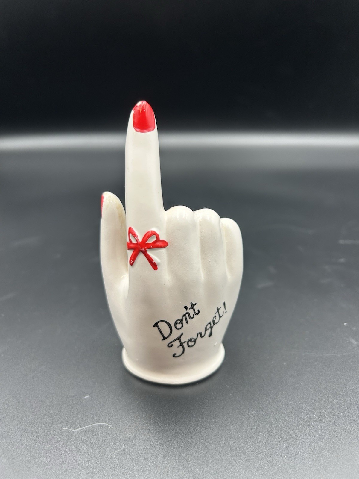 Vtg Hand Don't Forget Note Clip Holder Figure 1950’s Japanese Japan Porcelain