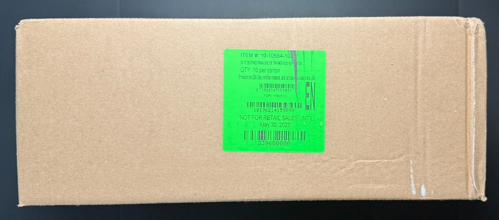 Pokemon SV10 Destined Rivals ETB Case of 10 Sealed