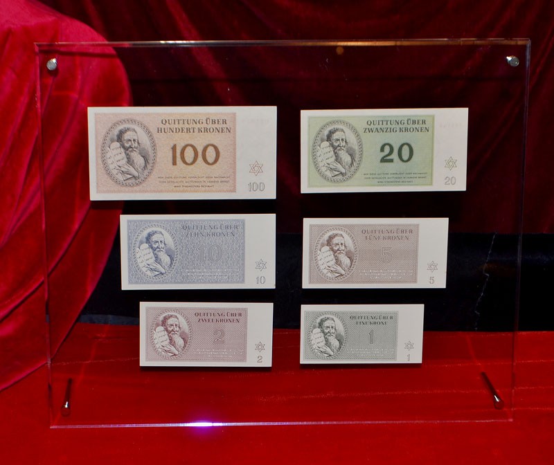 Genuine Original HOLOCAUST MONEY Set Ghetto Concentration Camp WWII Frame, WW2
