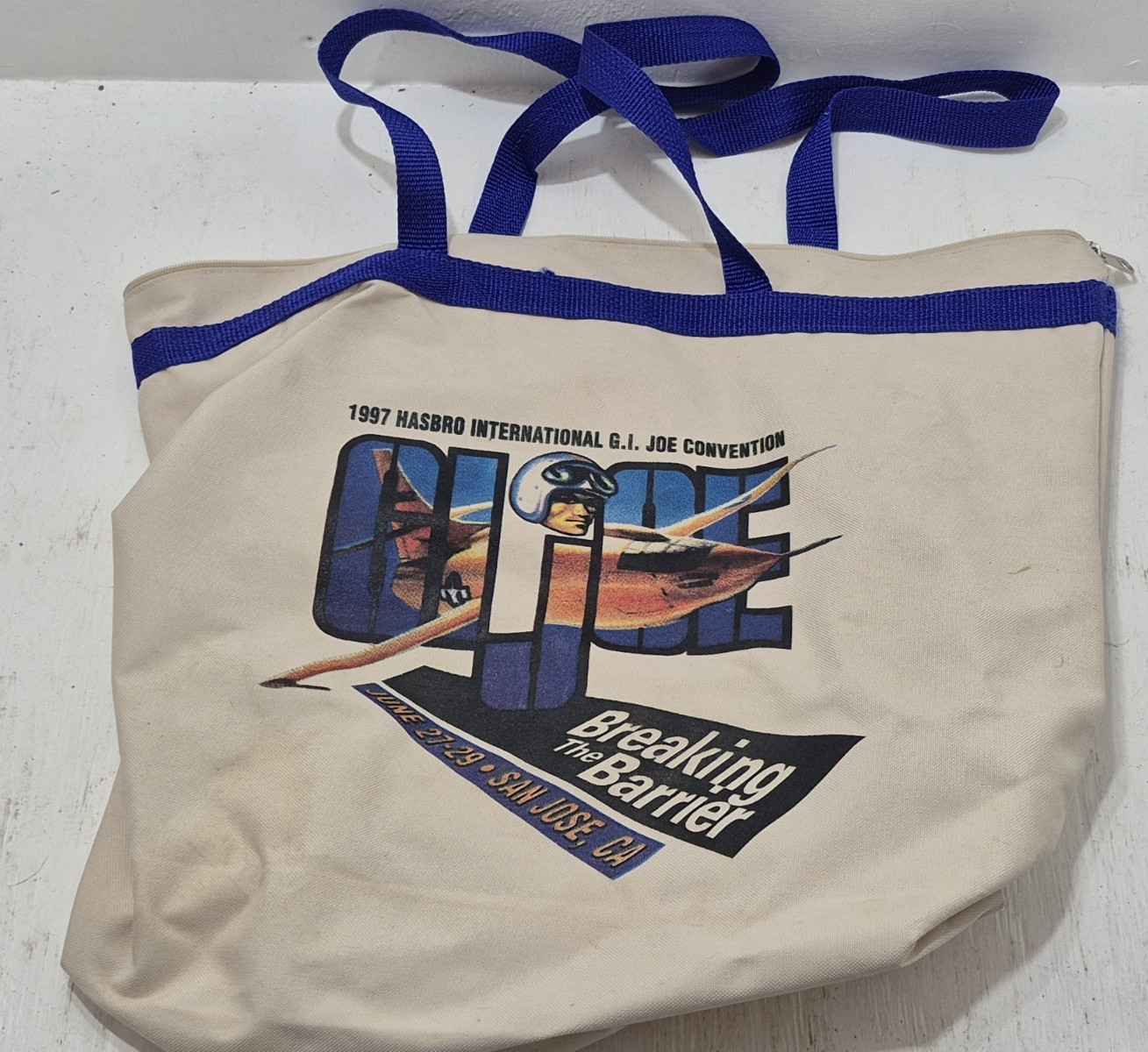 1997 Hasbro International G.I. Joe Convention Tote Bag KB Toys Vintage Rare Con