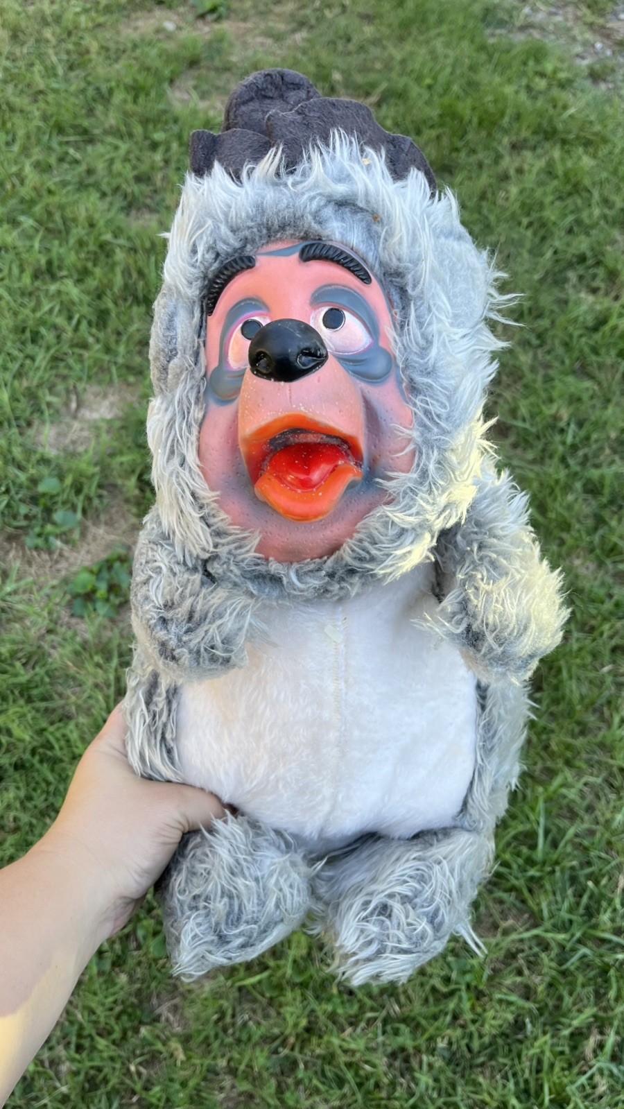 Vintage 1970’s Disney Big Al Rubber Face Country Bear Jamboree Plush Stuffed 17”