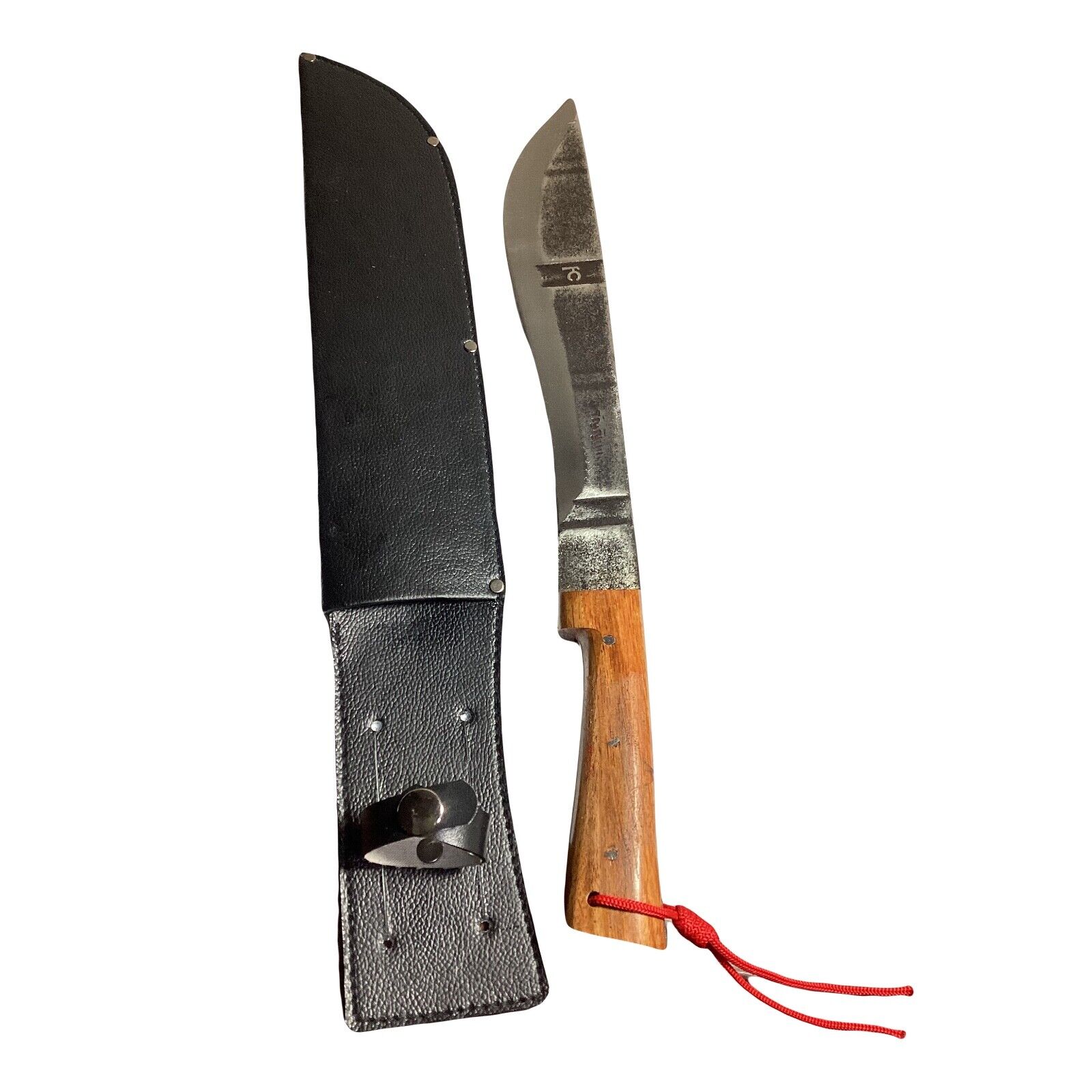 Thai Machete Kukri e-nep Knife Blade 11” Forged  Steel bushcraft Camping Sheath